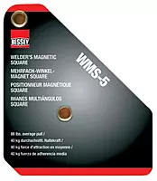 BESSEY WMS-5 Magnetic Welding & Fabrication Square - 3-3/4" x 3/4" x 4-3/8"
