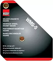 BESSEY WMS-5 Magnetic Welding & Fabrication Square - 3-3/4" x 3/4" x 4-3/8"