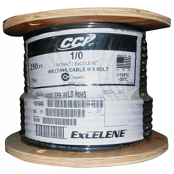 BEST WELDS 1/0AWG 25' CUT COILED TIED
