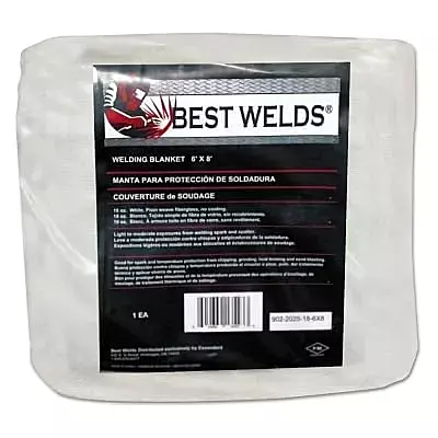 BEST WELDS 902-2025-18-10X10 - Welding Blanket, 10ft X 10ft, Fiberglass, Tan, 18 oz