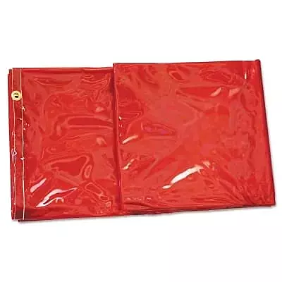 BEST WELDS 902-CURTAIN-5X8-ORG - Welding Curtain, 8ft X 5ft, PVC, Orange, 14 mil