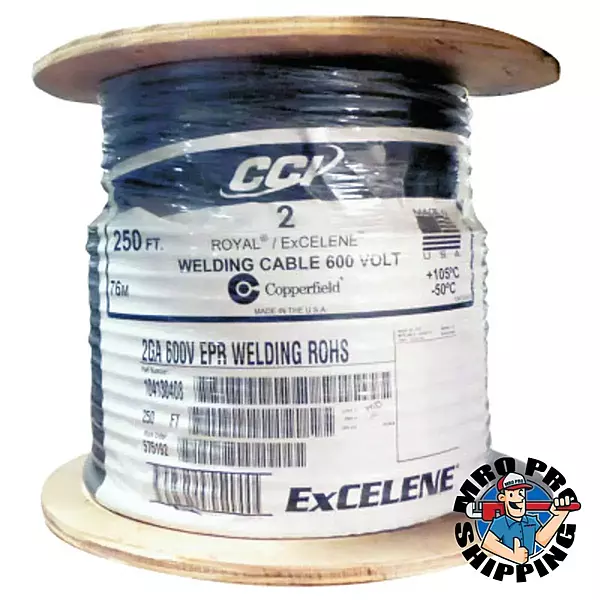 WELD CABLE #2 AWG 250' RL