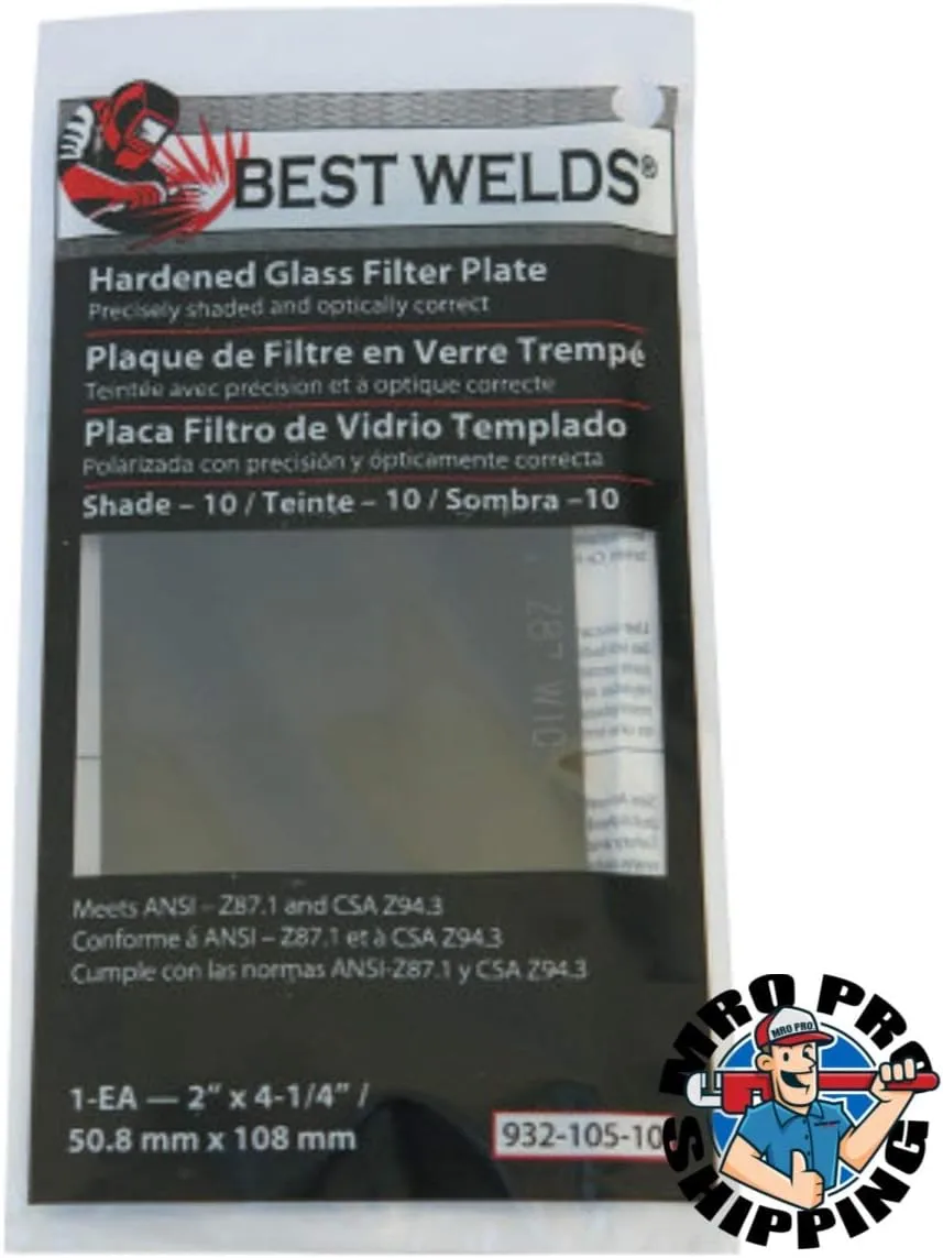 Best Welds 932-105-9 Bw-2x4-1/4#9 Glass Filter Plate