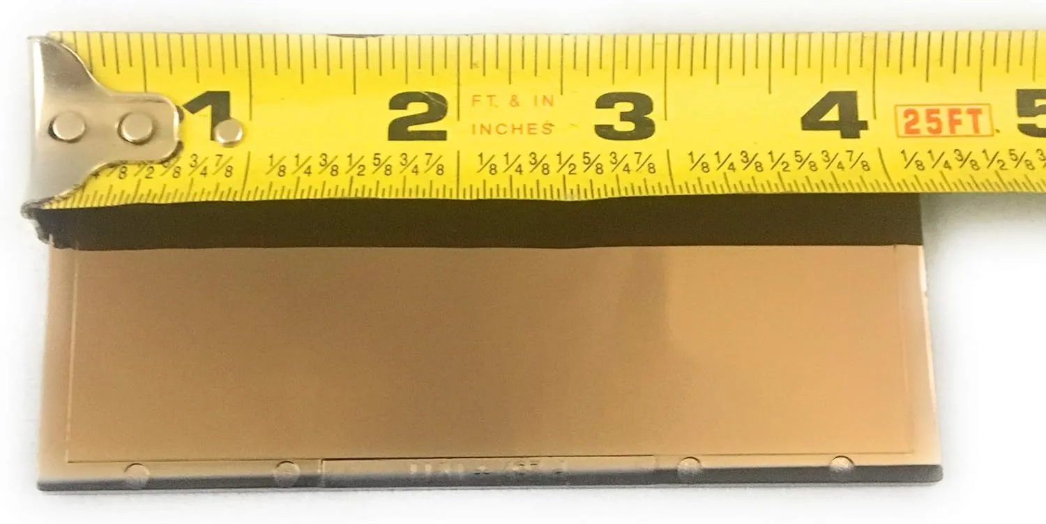 BEST WELDS 901-932-109-11 - 2" Gold Coated Filter Plate, Gold/11,2" x 4.25" Polycarbonate