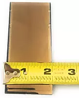 BEST WELDS 901-932-109-11 - 2" Gold Coated Filter Plate, Gold/11,2" x 4.25" Polycarbonate