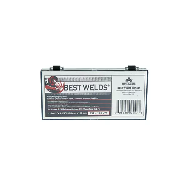BEST WELDS 2 x 4.25 inch Glass Magnifier Plate - 0.75 Diopter