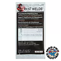 BEST WELDS 901-932-146-75 - 2" Plastic Magnifier Plate, 2" x 4.25" 0.75 Diopter, Polycarbonate, Clear