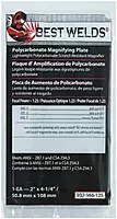 BEST WELDS 901-932-146-125 - 2" Plastic Magnifier Plate, 2" x 4.25" 1.25 Diopter, Polycarbonate, Clear