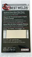 BEST WELDS 901-932-115-10 - 2" Glass Silver Mirror Filter Plate, Silver/10, 2" x 4.25"