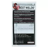BEST WELDS 901-932-146-150 - 2" Plastic Magnifier Plate, 2" x 4.25" 1.5 Diopter,