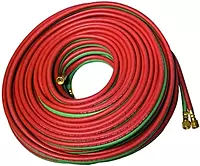 BEST WELDS 907-T258 - T-Grade Twin-Line Welding Hose, 3/8" 25ft, BB Fittings, Fuel Gases & Oxygen