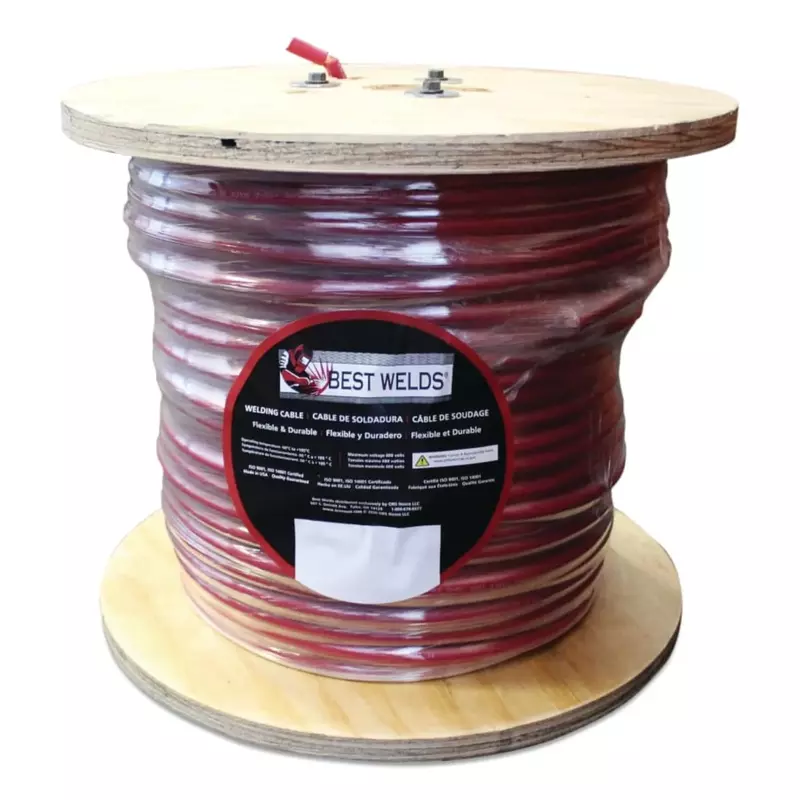 BEST WELDS 911-4/0-500-RED - Welding Cable 4/0 AWG Red 500' Reel, Red (500pk)
