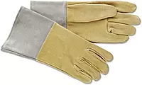 BEST WELDS 902-40TIG-L - 40-TIG Deer Split Leather Welding Gloves, Large, Pearl Gray