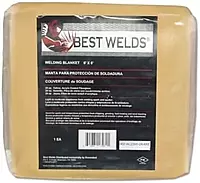 BEST WELDS 902-AC2300-24-6X6 - Welding Blanket, 6ft X 6ft, Fiberglass, Yellow, 23 oz