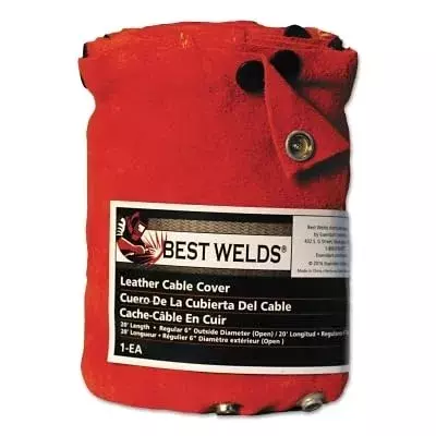 BEST WELDS 900-2048CC - Cable Cover w/Snaps, 20ft x 4" Large, Leather