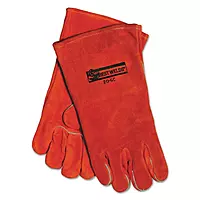 BEST WELDS 902-20GC - Split Cowhide Welding Gloves, Split Cowhide, Large, Right Hand, Russet