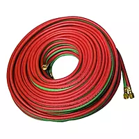 BEST WELDS 907-T123-A-B - T-Grade Twin-Line Welding Hose, 3/16" 12.5ft, AB Fittings, Fuel