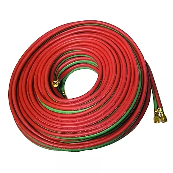BEST WELDS 907-T258 - T-Grade Twin-Line Welding Hose, 3/8" 25ft, BB Fittings, Fuel Gases & Oxygen