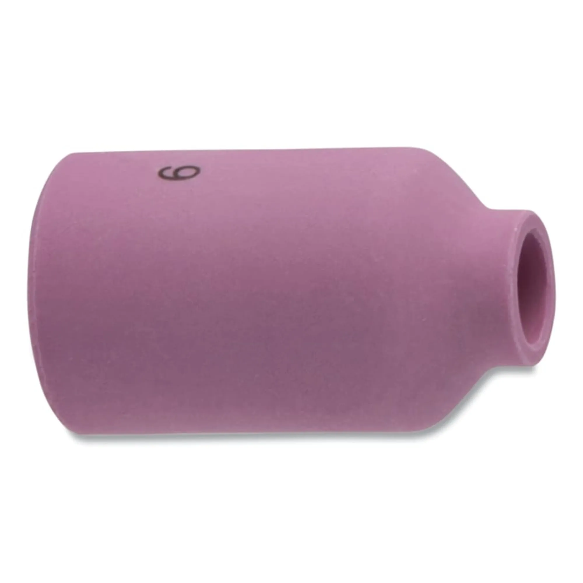 Alumina Nozzle TIG Cup, 3/8 in, Size 6, For Torch 17, 18, 26, Gas Lens, 1-5/8 in (Pack of 10)