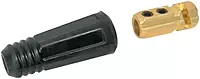 BEST WELDS 900-BK-95 - Dinse Style Cable Plug & Socket, Female, Ball Point Connection, 3/0-4/0 Cap, 2ctct, 2ct