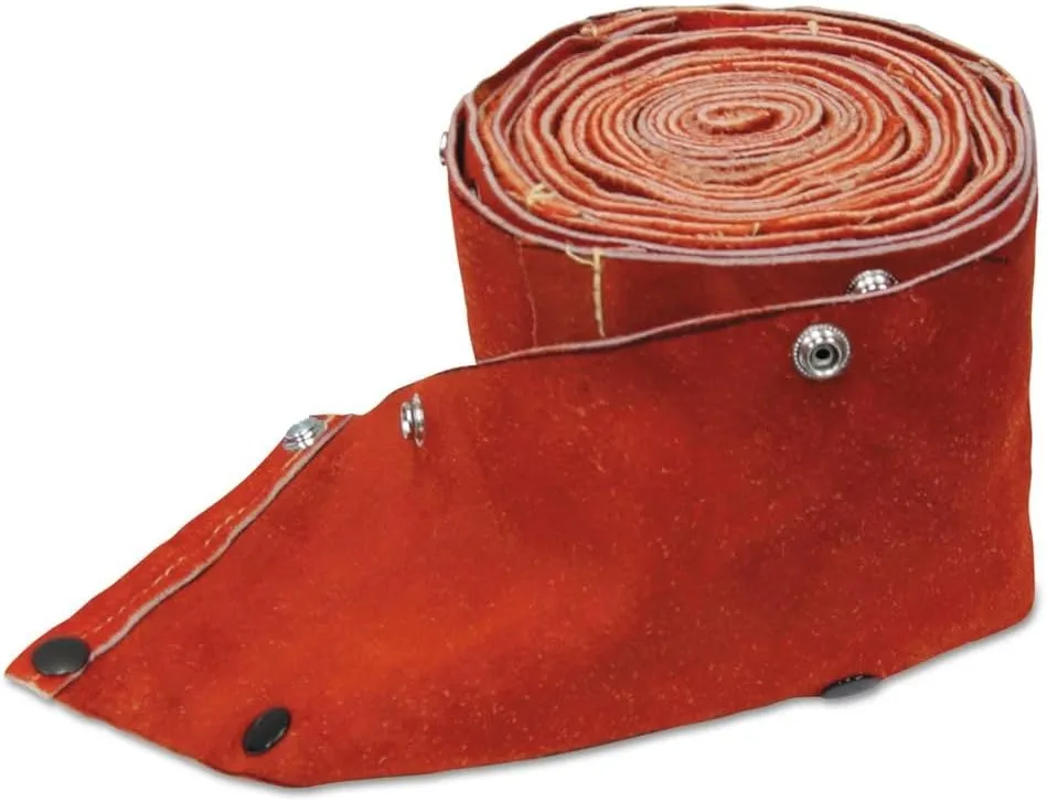 BEST WELDS 900-5048CC - Cable Cover w/Snaps, 50ft x 4" MIG, Large, Leather, 6ct