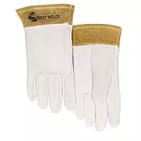 BEST WELDS 902-110TIG-L - 110-TIG Capeskin Welding Gloves, Large, White