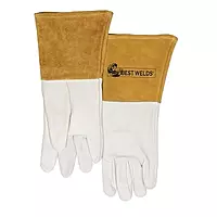 BEST WELDS 902-120TIG-XL - 120-TIG Capeskin Welding Gloves, X-Large, White/Tan