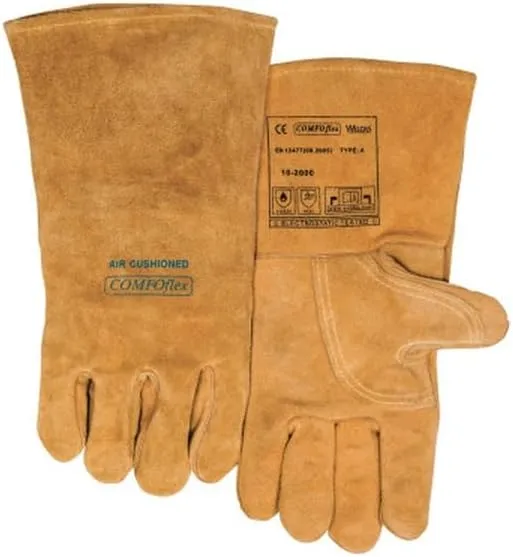 BEST WELDS 902-10-2000-XXL - COMFOflex Premium Leather Welding Gloves, Leather, XX-Large, Buck Tan