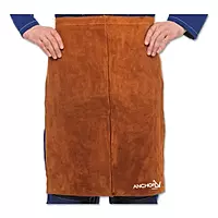 BEST WELDS 902-250 - Split Leg Waist Aprons, 18" x 24" Side Split Cowhide, Lava Brown