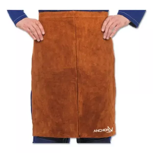BEST WELDS 902-250 - Split Leg Waist Aprons, 18" x 24" Side Split Cowhide, Lava Brown