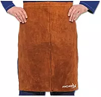 BEST WELDS 902-250 - Split Leg Waist Aprons, 18" x 24" Side Split Cowhide, Lava Brown