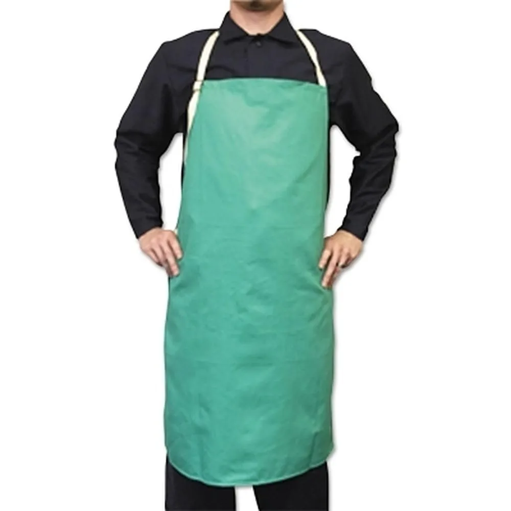 BEST WELDS 902-CA-400 - Flame-Retardant Sateen Bib Apron, 24" x 36" Visual Green