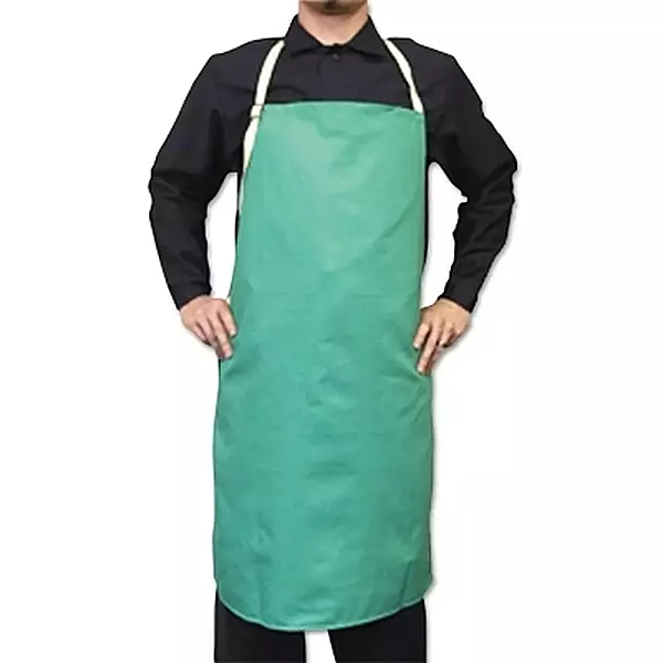 BEST WELDS 902-CA-400 - Flame-Retardant Sateen Bib Apron, 24" x 36" Visual Green