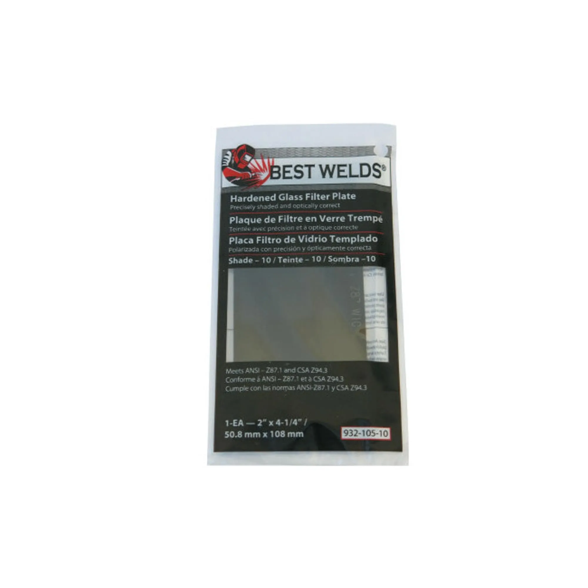 Best Welds 932-107-7 Bw-4-1/2x5-1/4#7 Glassfilter Plate