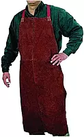 BEST WELDS 902-Q-5 - Select Split Cowhide Leather Bib Apron, 24" W x 36" L, Golden Brown