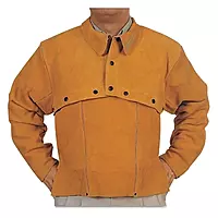 BEST WELDS 902-Q-2-2XL - Leather Cape Sleeves, Snaps Closure, 2X-Large, Golden Brown