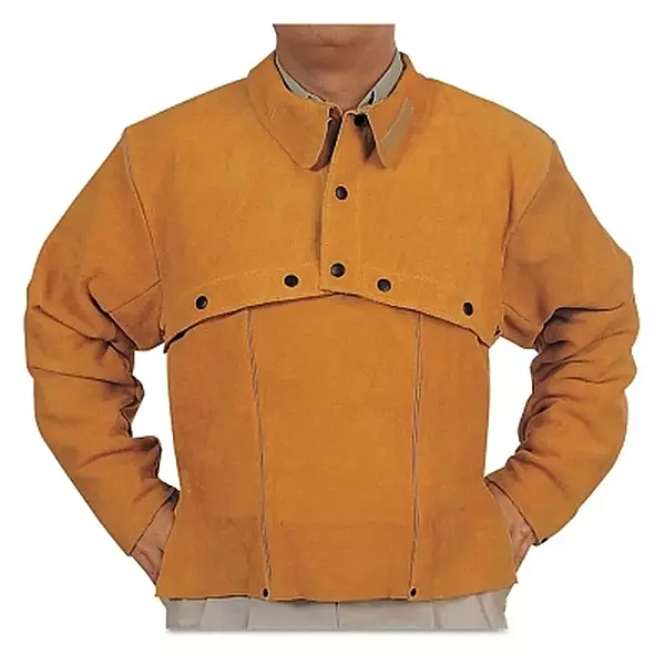 BEST WELDS 902-Q-2-2XL - Leather Cape Sleeves, Snaps Closure, 2X-Large, Golden Brown