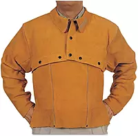 BEST WELDS 902-Q-2-L - Leather Cape Sleeves, Snaps Closure, Large, Golden Brown