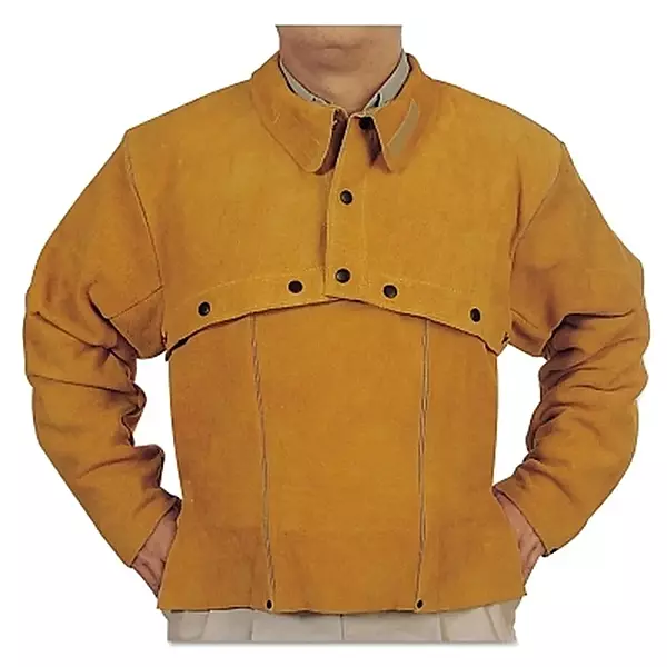 BEST WELDS 902-Q-2-XL - Leather Cape Sleeves, Snaps Closure, X-Large, Golden Brown