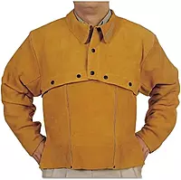 BEST WELDS 902-Q-2-XL - Leather Cape Sleeves, Snaps Closure, X-Large, Golden Brown