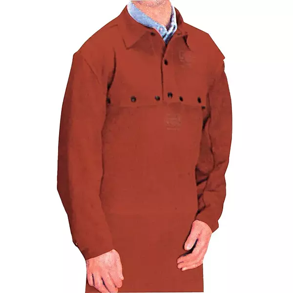 BEST WELDS 902-Q-4 - Leather Bibs, 20" Long, Snaps Closure, One Size Fits Most, Golden