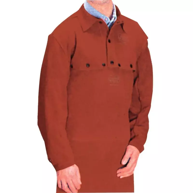 BEST WELDS 902-Q-4 - Leather Bibs, 20" Long, Snaps Closure, One Size Fits Most, Golden