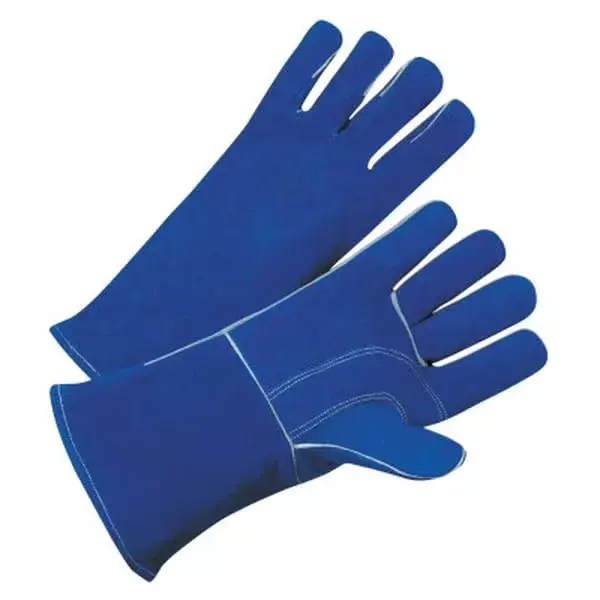 BEST WELDS 902-3030 - 7344 Leather Welding Gloves, Leather, Large, Blue, 12 Pairs (12pk)