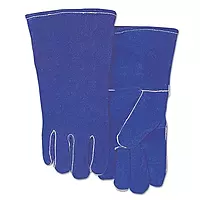 BEST WELDS 902-300GC - Leather Welding Gloves, Shoulder Split Cowhide, Large, Blue