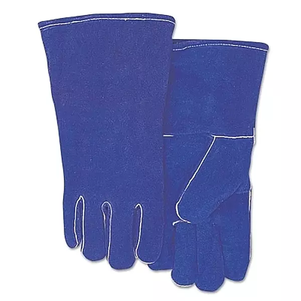 BEST WELDS 902-300GC - Leather Welding Gloves, Shoulder Split Cowhide, Large, Blue