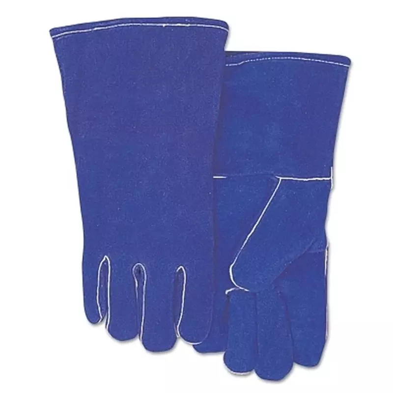BEST WELDS 902-300GC - Leather Welding Gloves, Shoulder Split Cowhide, Large, Blue