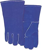 BEST WELDS 902-300GC - Leather Welding Gloves, Shoulder Split Cowhide, Large, Blue