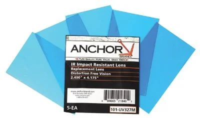 MILLER Replacement Lens Polycarbonate 2.49 x 4.175 in Pack of 5