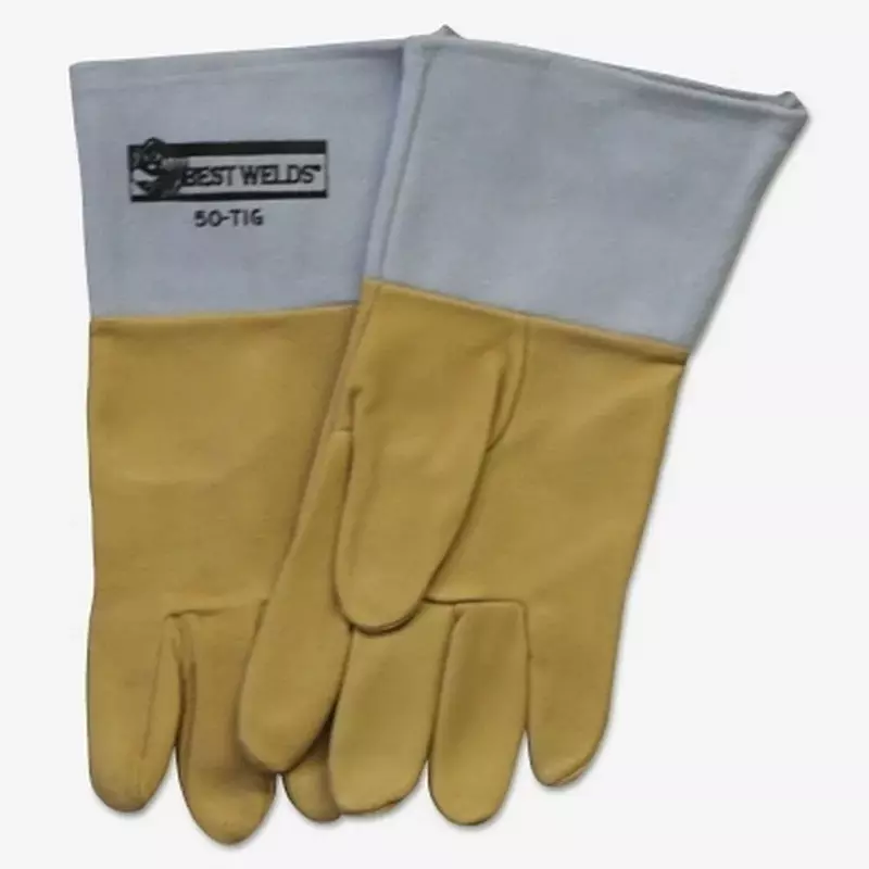 BEST WELDS 902-50TIG-L - Pigskin 50-TIG Welding Gloves, Large, Tan (24pk)