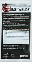 BEST WELDS 901-932-146-100 - 2" Plastic Magnifier Plate, 2" x 4.25" 1 Diopter, Polycarbonate, Clear